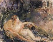 Two Nymphs Embracing Berthe Morisot